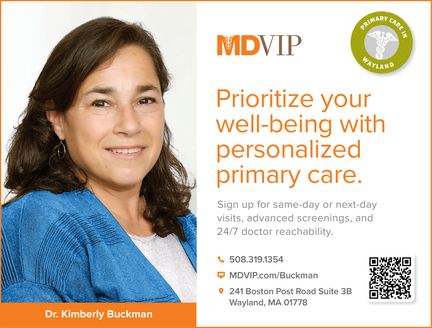 MDVIP primary care physician Dr. Kimberly Buckman